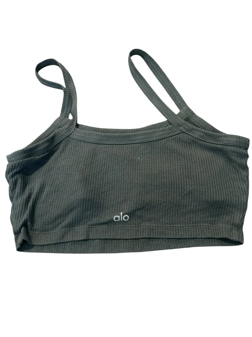 Alo Ribbed Cropped Bralette Tank for Women